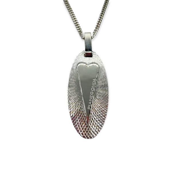 Collana Donna Ovale con Cuore in Argento - CA010837 – Gioielleria Sora Delio