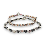 Bracciale Spadarella Argento, Anellini ed Ematite - SPBR680