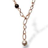 Collana Donna con Perle Bianche e Marroni - Lucos Preziosi